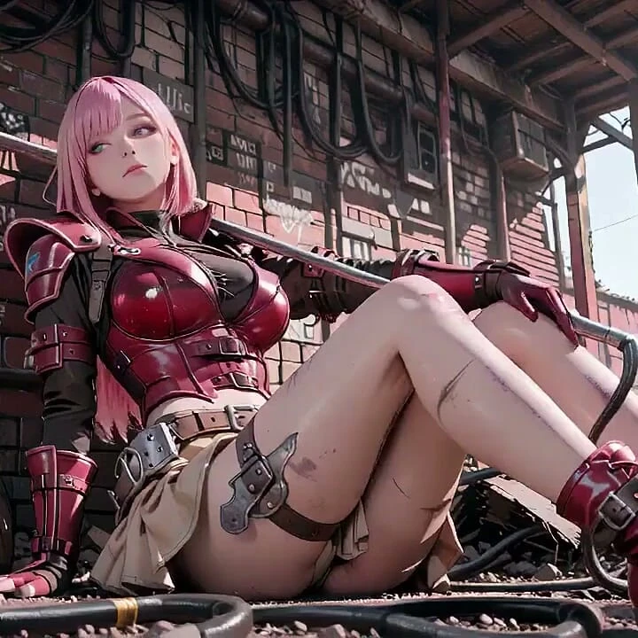 Pembe saçlı mech warrior! Çolakların Soğuk Güzelliği