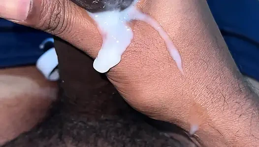 Desi Indian boy masturbating before going to college