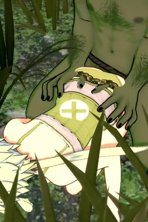 Elf Archer ormanda bir goblin tarafından sikiliyor
