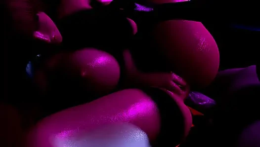 İri göğüslü succubus sürtük büyük canavar yarağı yutuyor ve sonra sıkı amını parçalıyor yoğun amcık sikişi ve derin dölleme