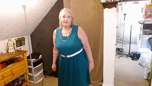 1431 Tombul ve seksi olgun dawnskye1962'den Peter için döllü kırmızı g dize