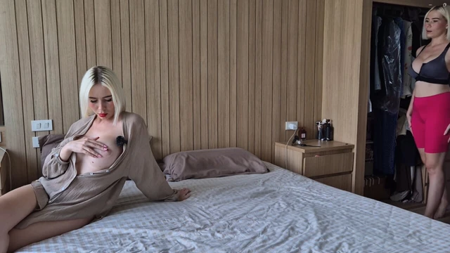 Caught Masturbating by Her Roommate - Girl Watches & Joins for Intense Orgasm Together. Caught Her Masturbating - Ended Up C