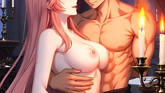 Üvey anne ve üvey oğlu masaj yapıyor ve sakso dansı yapıyor