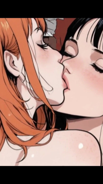 One Piece Nami ve Nico Robin ateşli sikişiyor, Nico Nami'nin götünü ve amını yalıyor | Klip 1