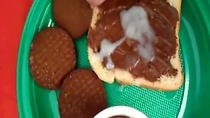 Kahvaltı beyaz sperm....