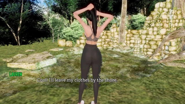 Havuzda güzel kızla hayatta bir kez banyo yapıyor