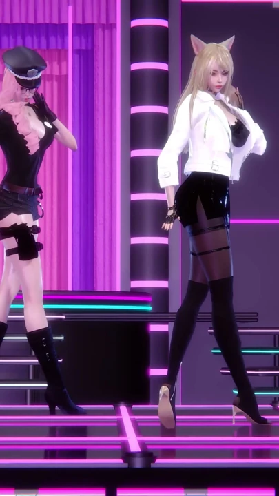 MMD Fifth Harmony - Worth It Ahri Seraphine Seksi Sıcak Dans 4K | Bölüm 1