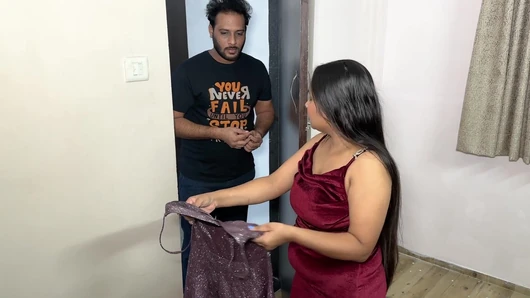 The tailor came to the house to deliver the cloth and had sex with Madam