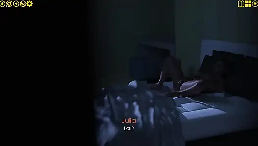 Zevkim 10: Julian Julia'nın amını parmaklarken adını mutfak göğüslerini inletirken izliyor