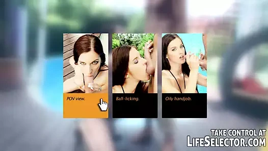 Yüzme havuzunda anal interaktif