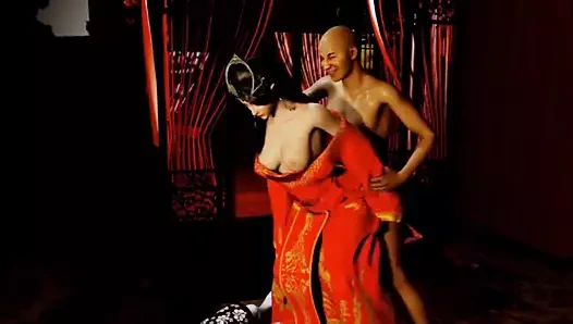 Düğün gecesinde yeni gelin ve komşu - hentai 3d sansürsüz v348