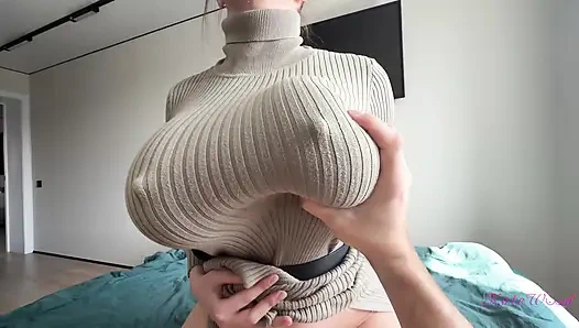 Azgın evli kadın sabah yapmayı seviyor - ateşli orta yaşlı seksi kadın büyük memeler