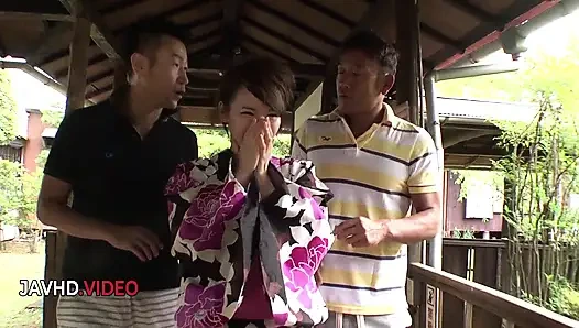 Vahşi Asyalı grup eylemi: yui ueharas japonya oral seks ziyafeti!