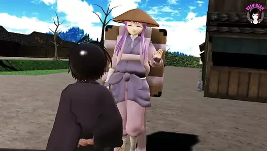 Azgın orta yaşlı seksi kadın sikişecek sevimli bir oğlan buluyor (3 boyutlu hentai)