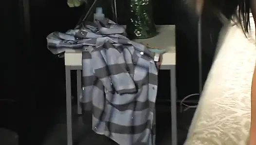 Sarışın bebek Kirsten Price yatak odasında erkeğine biniyor