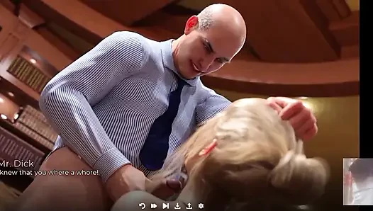 Orta yaşlı seksi üvey anne üvey oğlunun önünde patronu tarafından sikiliyor!