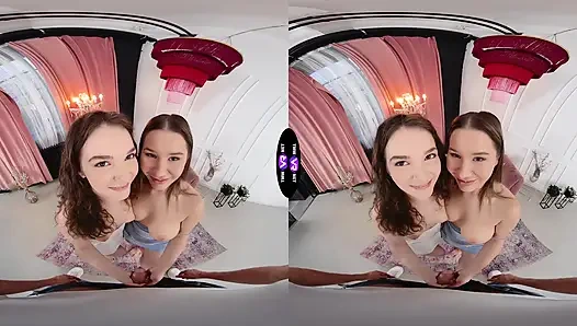 İki sürtük bir yarak - en iyi arkadaşlar kalın bir döl dölünü paylaşıyor - teenmegaworld