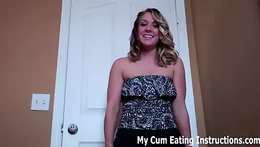 Cum eating jerk off games with Dre CEI