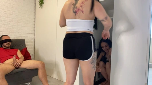 Wife hides friend in closet and surprises husband