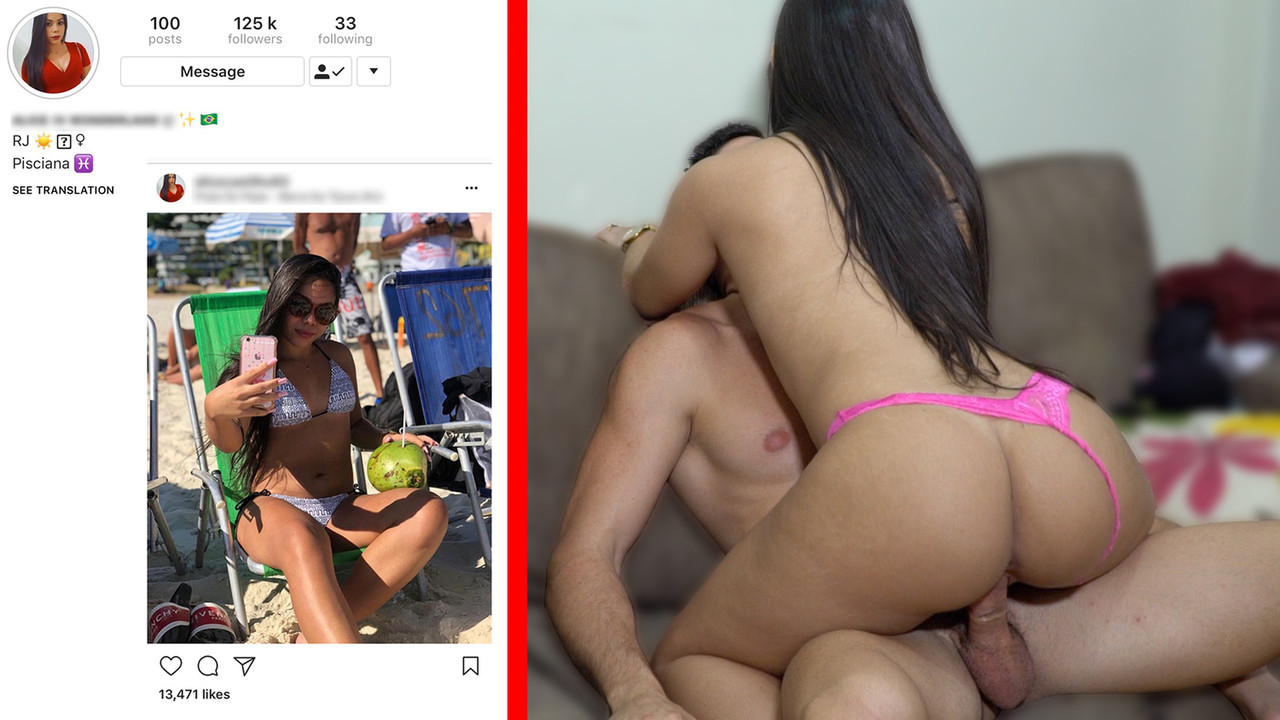 Şaşırtıcı seks ile bir Japon Brezilyalı instagram modeli