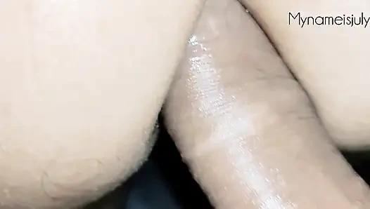 Daddy, how hard and hard they put it up my little ass! A very Juicy Anal Sex!