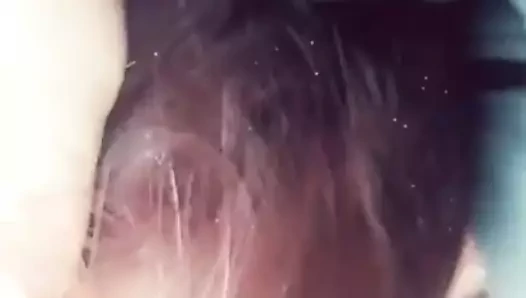 Amanda w kafa varlık itilmiş içine çük