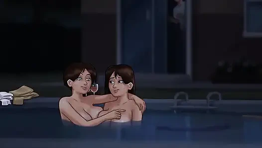 Yaz mevsimi efsanesi: üvey oğul üvey annesini havuzda başka bir kadınla çıplak yakaladı bölüm 186