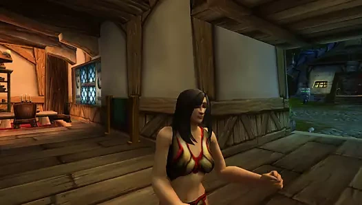 İnsan kadın seksi dans (world of warcraft)