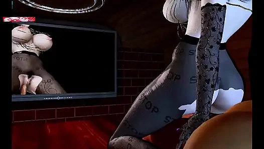 Fırtınanın animasyonlu sireni- 3 boyutlu animasyon hentai