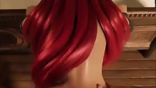 Daemon succubus eğildi ve sert becerdin