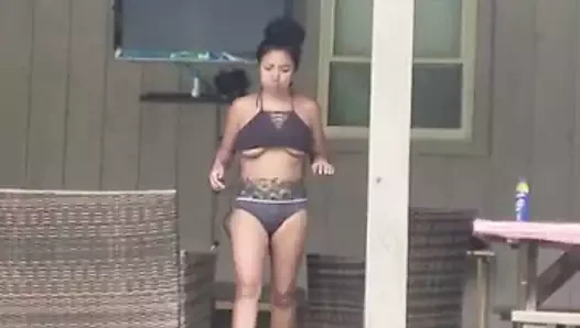 çıplak Latin açık havada