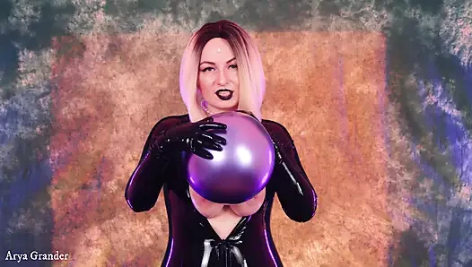 Hava balonu fetişi video kauçuk bakış açısı