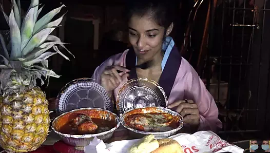 Bir seanstan sonra yemek yemek - mulan ile meok patlamaları