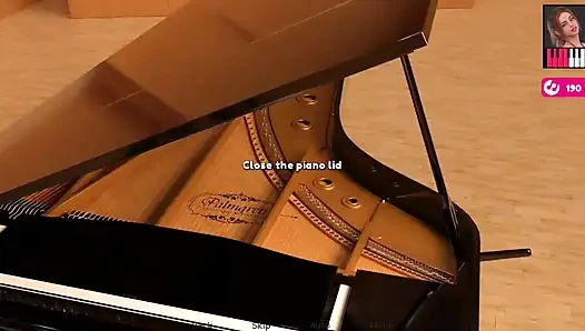 Melody #28 - Johannes ve Melody duş aldı ve ona sakso çekti ve yüzüne boşalttı