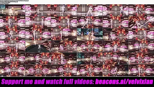 Nutti - seksi dans + kademeli soyunma (3 boyutlu hentai)