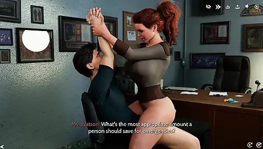 Taze kadınlar 2 - öğretmen kaçırılan bir final için aygırı odasına çağırıyor ve sonra bunu özel bir seks testine dönüştürüyor