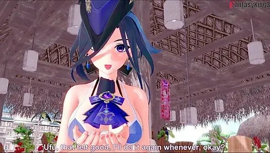 Clorinde bakış açısı oral seks bikini - Genshin Impact