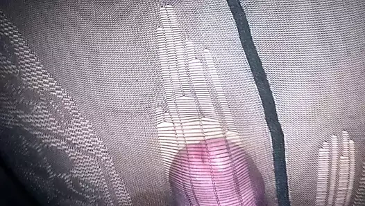 Siyah külotlu çorapla sert göt sikişi