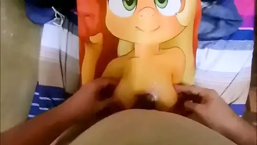 (MLP) Applejack Dakimakura Paizuri