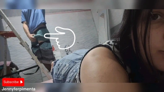 Komşu lambaları tamir ediyor, onu büyük bir yarakla götüme bakarken yakaladım, bu yarağı halledebilir miyim?