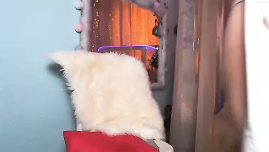 Kamerada mastürbasyon, büyük göt, çıplak memeler, tatlı kedi