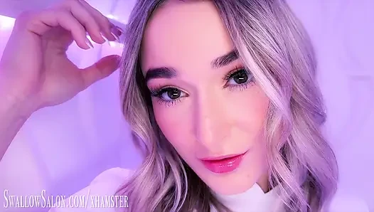 Thea Summers swallow salonunda seksi sakso çekiyor