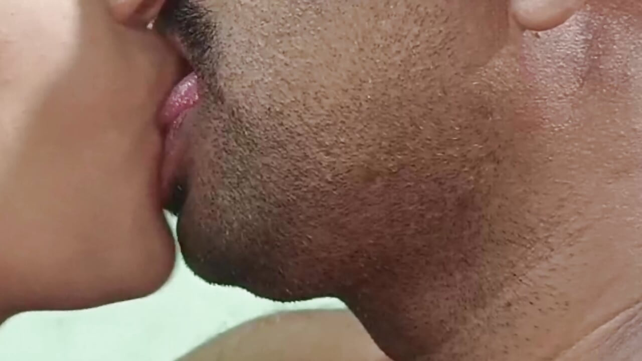 School student ultimate cute lips kissing romance with tution master