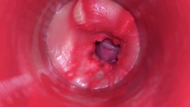Amcığın içindeki kamera - amına güçlü boşalma! En iyi iç asmr