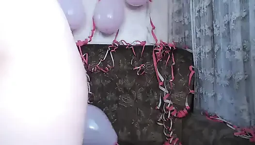 Fışkırtmalı dildo - seksi doğum günü akışı - tam gösteri - bölüm 3