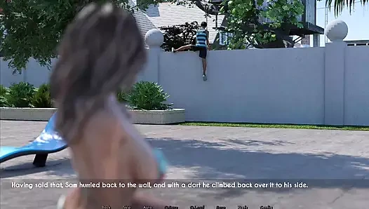 Awam #38 Sophia havuzda kendisiyle oynuyor