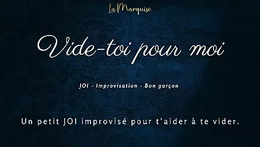 [French Audio Porn] Little JOI to empty you, like a good boy