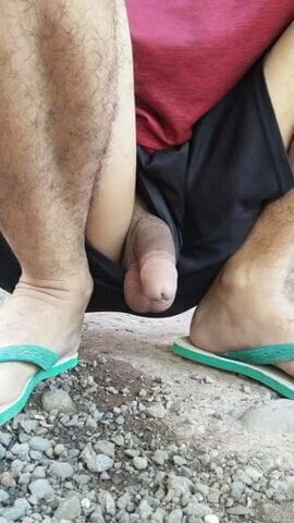 pissing açık havada
