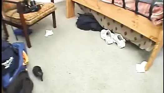Şanslı beyaz adam iki kalın dildo seven yaramaz kızı sikiyor