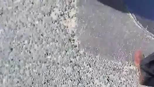 Sokakta büyük göt yaşlı kadın